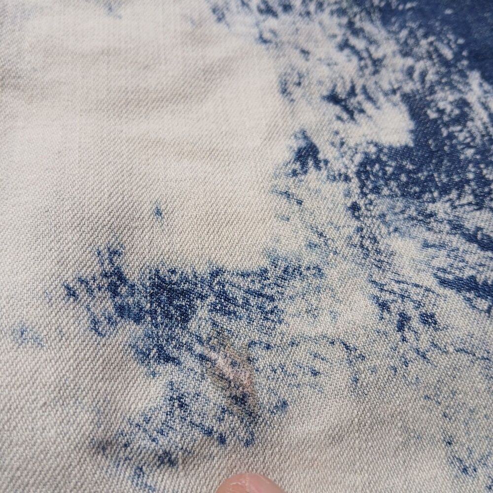 GS-115 L Denim Shacket Blue Acid-Wash Metropolitan-Grunge Indie-Sleaze Utility L - Picture 12 of 12